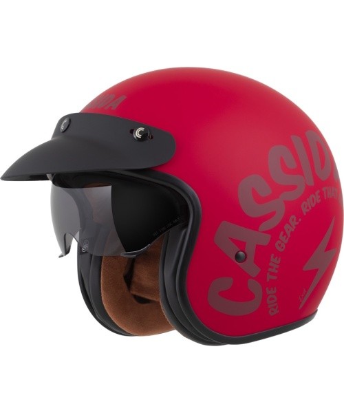 Motociklo šalmas Cassida Oxygen Gear 2.0 matinis raudonas / tamsiai raudonas 2025