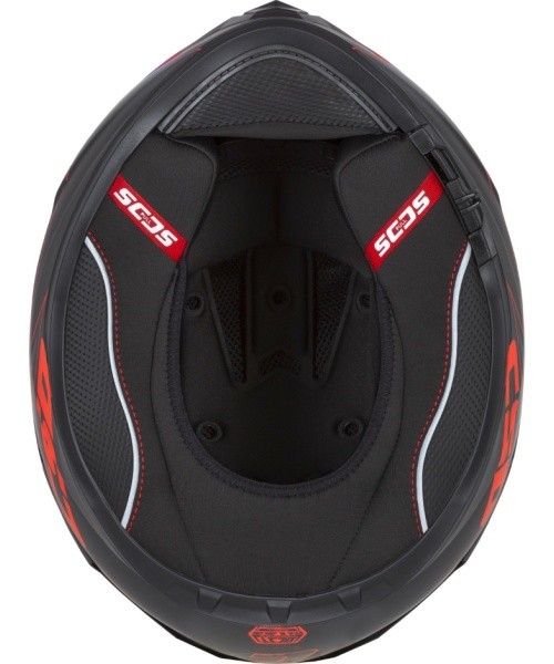 Motorcycle Helmet Cassida Integral GT 2.1 Flash Matte Black/Metallic Red/Dark Gray