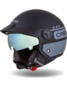 Motorcycle Helmet Cassida Handy Plus Chief Matte Gray/Black