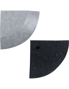 Kampinė detalė Luxteko vaflinių grindų kilimėliams 2 cm, 1 vnt. - Marmuras