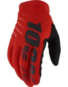 Vyriškos dviračių ir motokroso pirštinės 100% Brisker Red