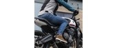 Men’s Motorcycle Jeans Oxford Original Approved CE Slim Fit Rinsed Wash Mid Blue