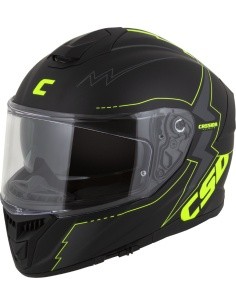 Motorcycle Helmet Cassida Integral GT 2.1 Flash Matte Black/Fluo Yellow/Dark Gray