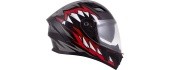 Motorcycle Helmet Cassida Orbit StriX Red/Gray/White/Black