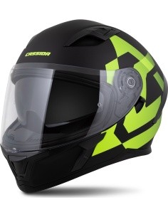 Motorcycle Helmet Cassida Orbit Grind Matte Black/Fluo Yellow