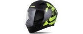 Motociklo šalmas Cassida Orbit Grind matinis juodas / fluorescencinis geltonas