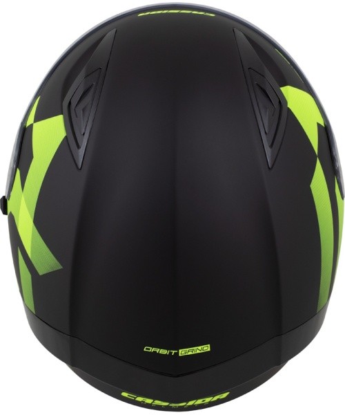 Motociklo šalmas Cassida Orbit Grind matinis juodas / fluorescencinis geltonas