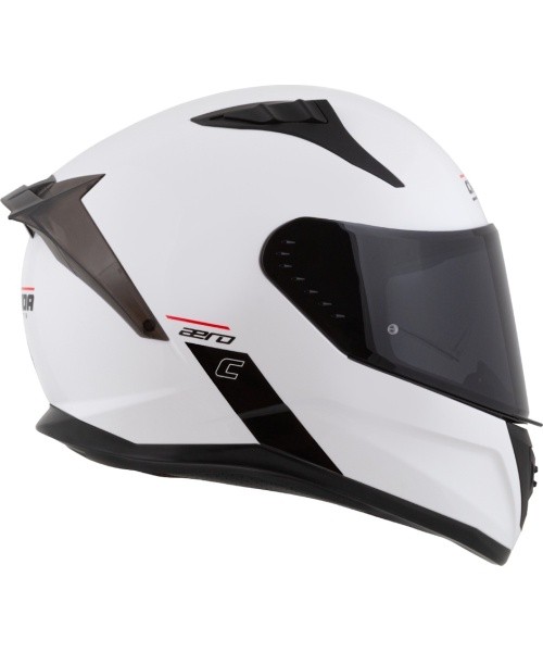 Motorcycle Helmet Cassida Aero Solid White/Black