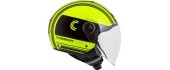 Motorcycle Helmet Cassida Handy Metropolis Safety Fluo Yellow/Black/Reflective Gray
