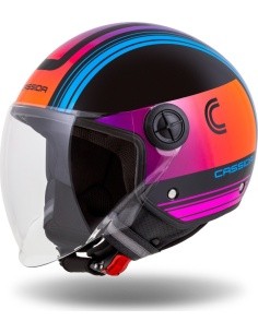 Motorcycle Helmet Cassida Handy Metropolis Black/Teal/Gradient