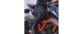 Trumpos moteriškos motociklininkės tamprės Oxford Super Moto, juodos