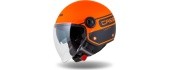 Motorcycle Helmet Cassida Handy Plus Linear Pearl Matte Orange/Black