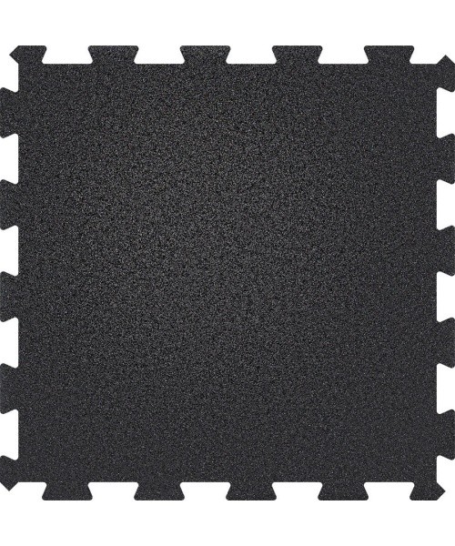 Rubber Tile Base Standard - Puzzle, Black