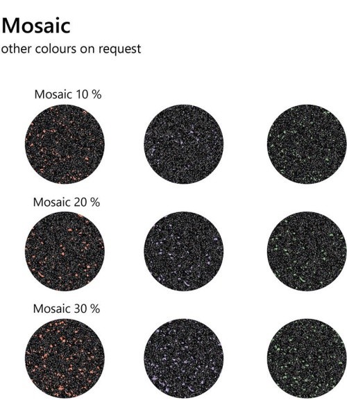 Rubber Tile Base Premium - Puzzle, Mosaic SBR