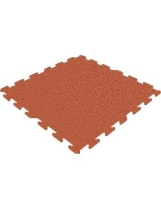 Guminė plytelė Rubber Tile Base Premium - Puzzle, raudona