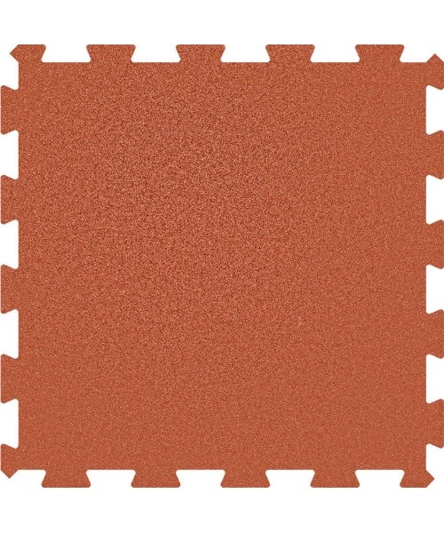 Rubber Tile Base Premium - Puzzle, Red