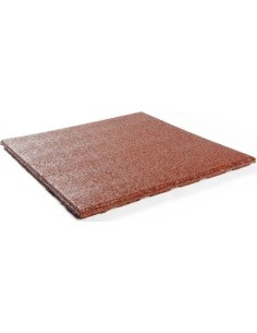 Guminė grindų plytelė Premium, kvadratinė, raudona