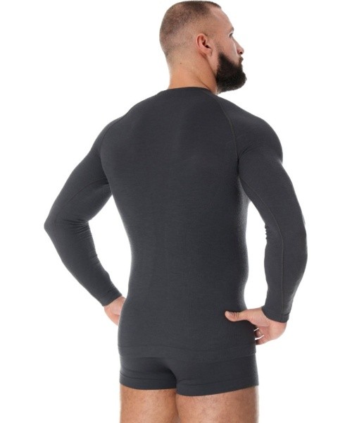 Brubeck Termo Marškinėliai Vyrams Active Wool Black