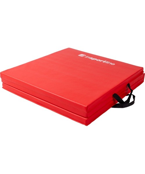 Folding Gymnastics Mat inSPORTline Trifold 180 x 60 x 3 cm - Red