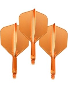 Dart Flights Target K-Flex Neon No.6 Short – 3-Pack - Fluo Orange