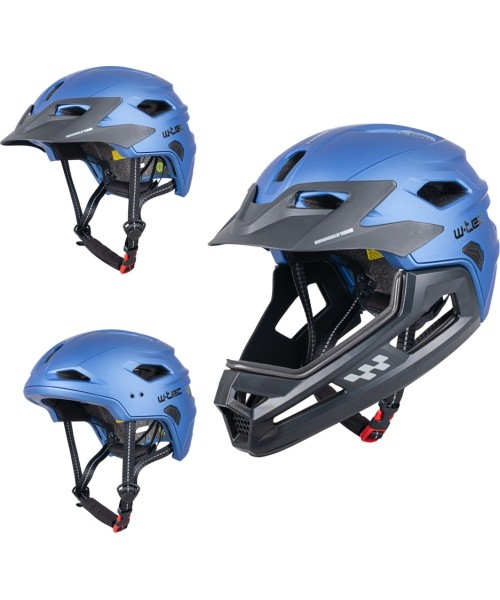 Junior Downhill Helmet W-TEC Estreito - Matt Blue