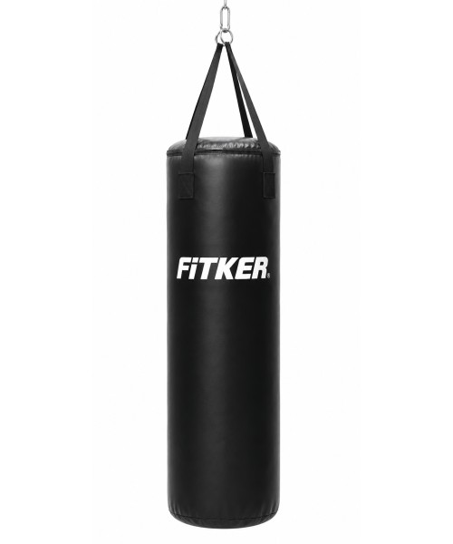 Bokso maišas FiTKER® JUNIOR, PVC, juodas - 100x35 cm - Diržai