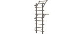 Gimnastikos sienelė inSPORTline Wootaline 199 x 80 cm su skersiniu ir lygiagretėmis, pilka