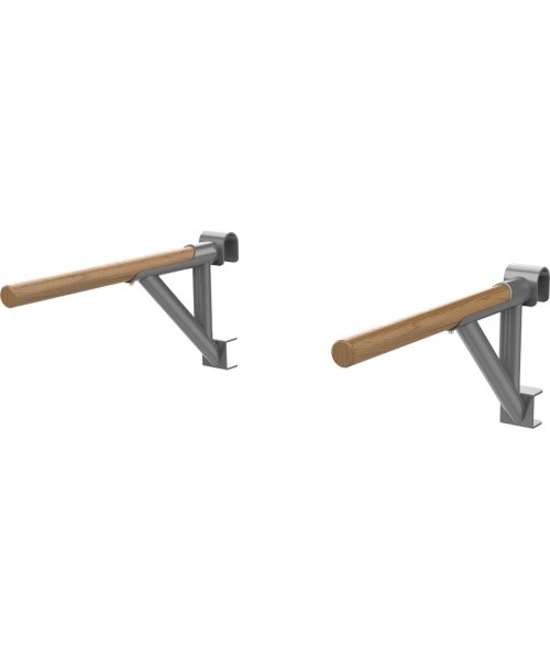Wall Bars inSPORTline Wootaline 199 x 80 cm w/ Pull-Up Bar & Parallel Bars, Gray