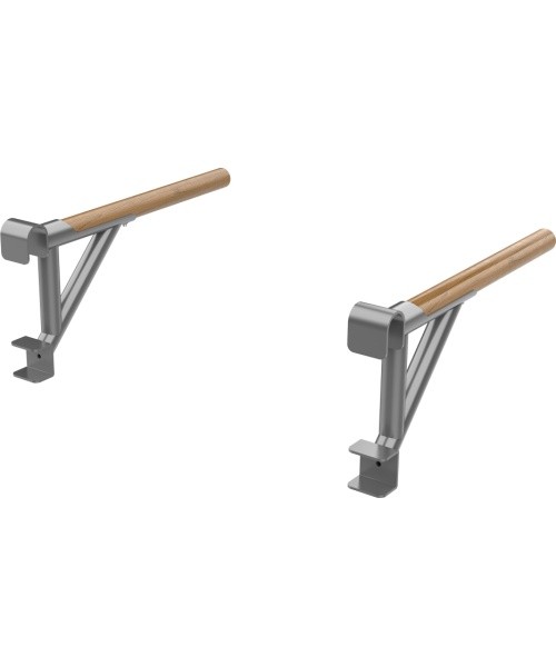 Wall Bars inSPORTline Wootaline 199 x 80 cm w/ Pull-Up Bar & Parallel Bars, Gray