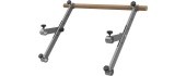 Wall Bars inSPORTline Wootaline 199 x 80 cm w/ Pull-Up Bar & Parallel Bars, Gray
