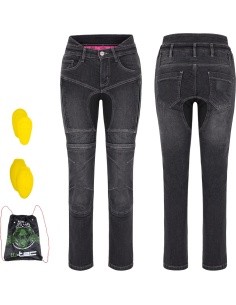 Women’s Motorcycle Jeans W-TEC Biterilla Eva Lady - Juoda