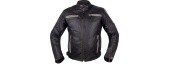 Leather Motorcycle Jacket W-TEC Helsin - Black/White