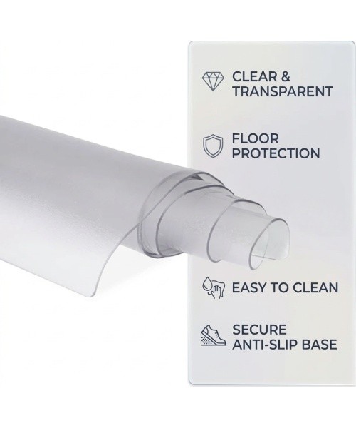 Skaidrus apsauginis kilimėlis treniruokliams inSPORTline Proteko Clear 255 x 65 x 0,15 cm