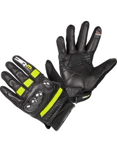 Motorcycle Gloves W-TEC Rushin - Black/Fluo Yellow