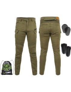 Men’s Motorcycle Pants W-TEC Cargotic - Olive Green