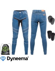 Women’s Motorcycle Jeans W-TEC Dynetis Lady - Blue