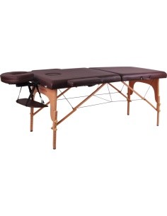 Massage Table inSPORTline Taisage 2-Piece Wooden - Brown