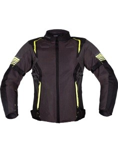 Summer Motorcycle Jacket W-TEC Pelyes - Gray-fluo