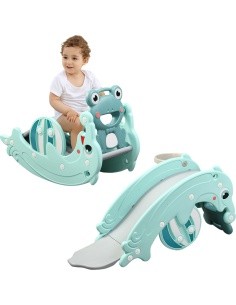 3-in-1 Children’s Slide & Swing Set inSPORTline Frofino - Mint