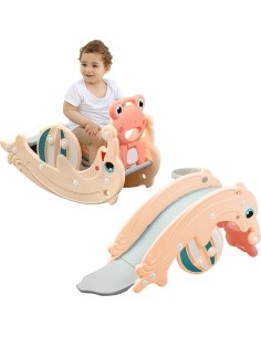3-in-1 Children’s Slide & Swing Set inSPORTline Frofino - Oranžinė
