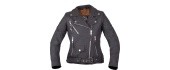 Women’s Leather Motorcycle Jacket W-TEC Brinea - Matinė juoda