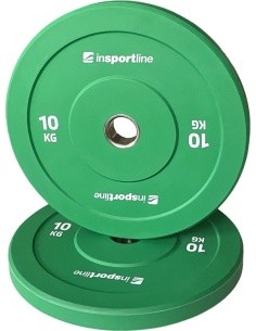 Guminis svorio diskas inSPORTline Bumper Plate Go 10 kg 50 mm