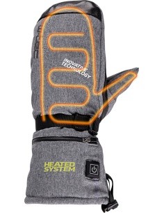 Šildomos kumštinės pirštinės W-Tec HEATtero - Pilka