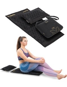Acupressure Mat and Pillow inSPORTline EcoSpike - Black