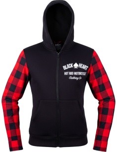 Women’s Motorcycle Hoodie W-TEC Black Heart Ramforge Lady - Black/Red