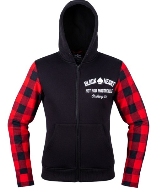 Women’s Motorcycle Hoodie W-TEC Black Heart Ramforge Lady - Juoda/raudona