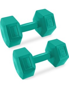 Set of hexagonal dumbbells 2x5 kg Spokey MONSTER
