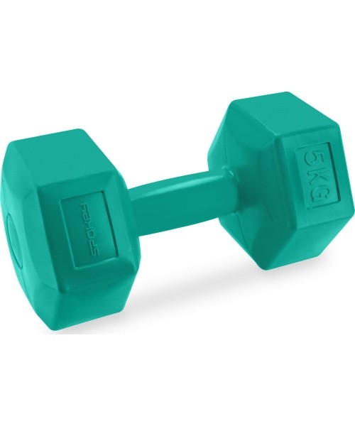 Set of hexagonal dumbbells 2x5 kg Spokey MONSTER