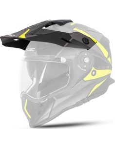 Replacement Peak for W-TEC Valso Helmet - Juoda, fluorescencinė
