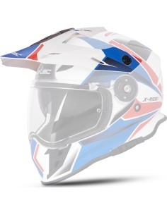 Replacement Peak for W-TEC Valso Helmet - Red/White/Blue